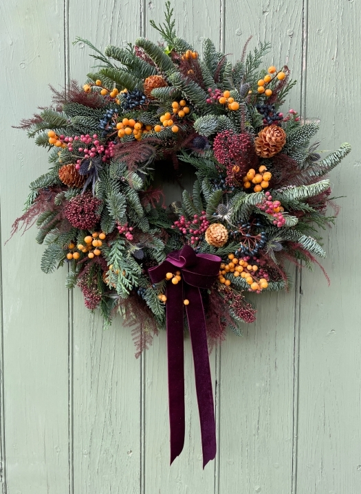 Berry Door Wreath