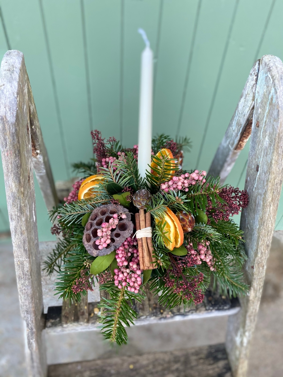 Earth Tapered Candle Arrangement