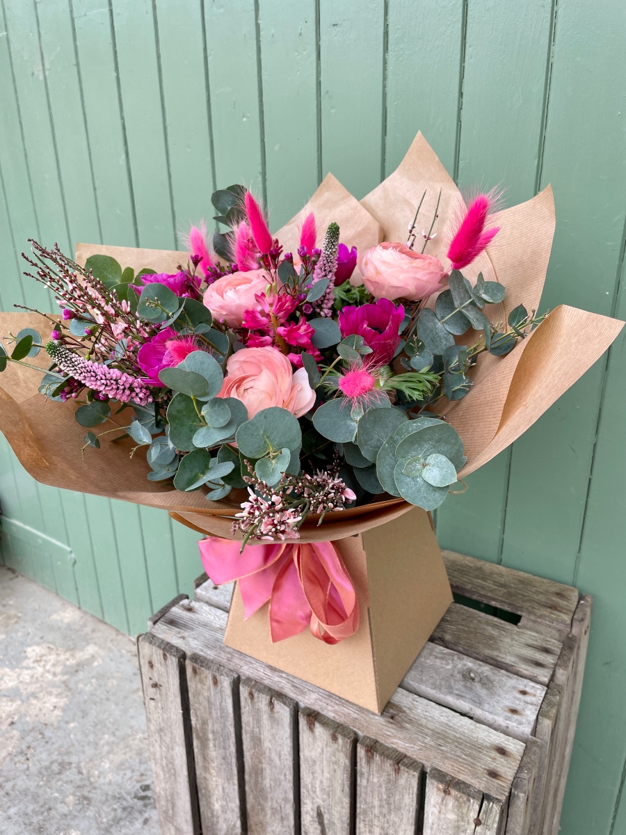 Mother's Day Cerise and Coral Handtied