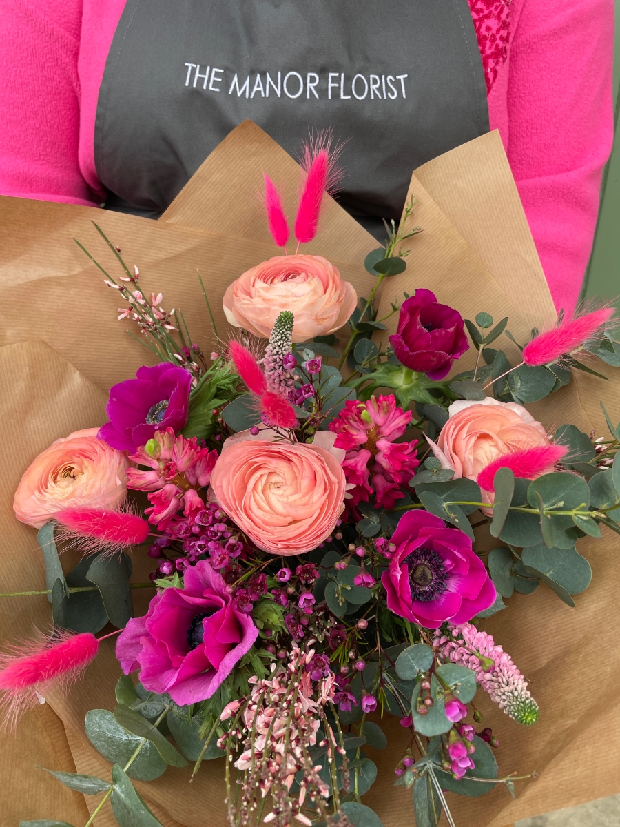 Mother's Day Cerise and Coral Handtied