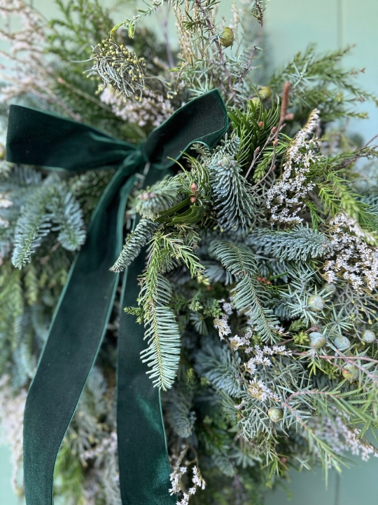 Winter Foliage Mixed Door Wreath