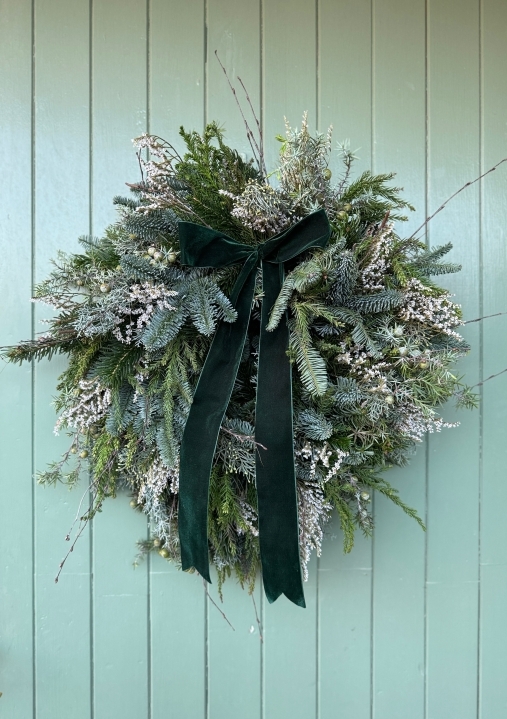 Winter Foliage Mixed Door Wreath